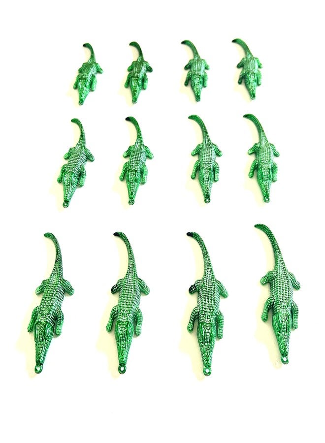 GZYSSL 24 Pcs Mini Plastic Alligator Boil Party Supplies Green Alligator Seafood Boil Party Decorations - Image 1